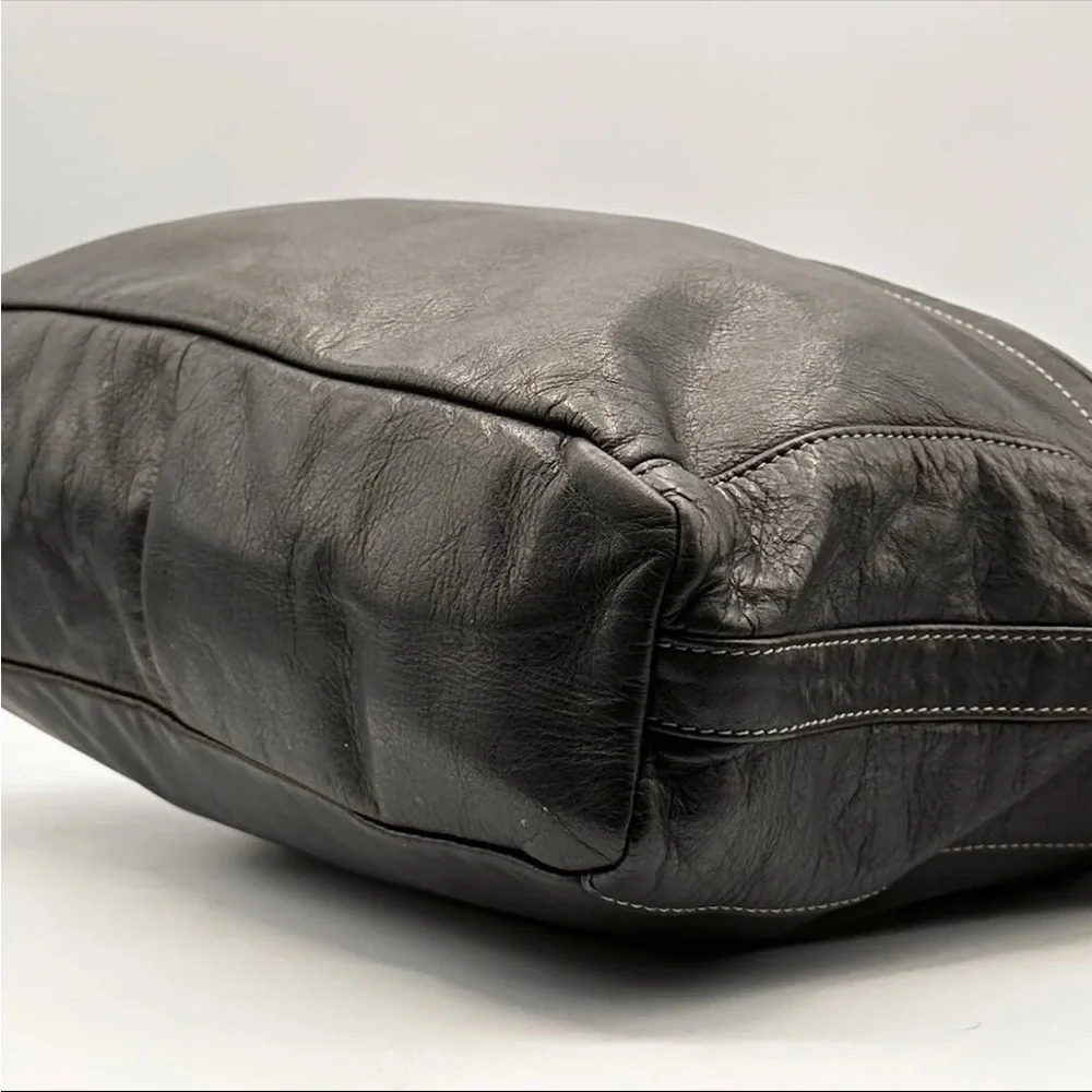 Authentic MACKINTOSH PHILOSOPHY 2 Way Shoulder Bag, Leather Black